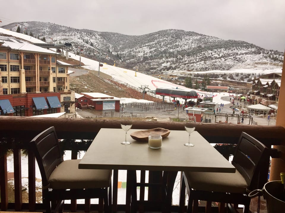 View of Canyons main village area.