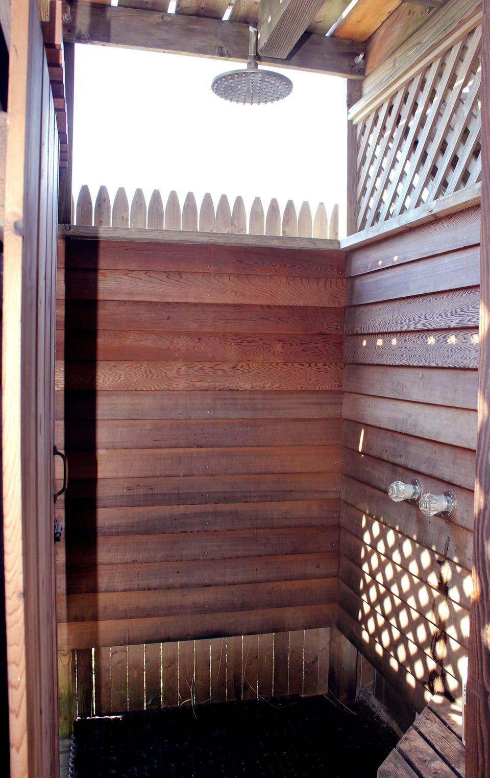 Luxurious outdoor shower