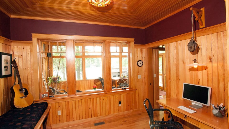 Get away from it all in our "away" room for peaceful quiet reading or resting