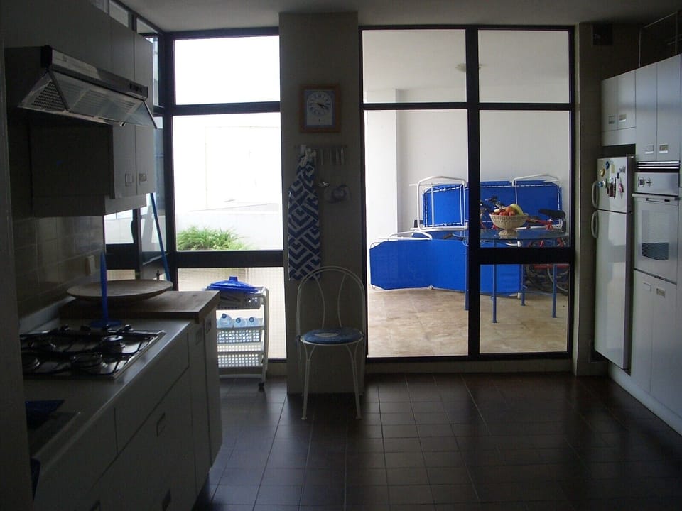Kitchen and back patio