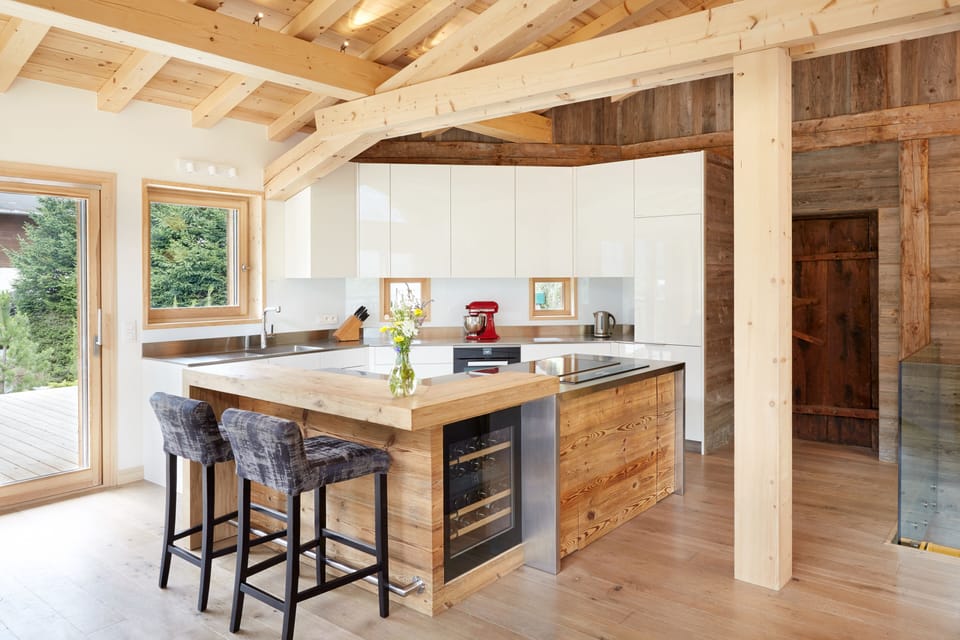 Kitchen - Marmotte Mountain Eco Lodge - Chamonix Chalet