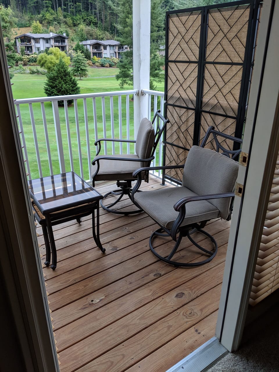Access to balcony from master bedroom