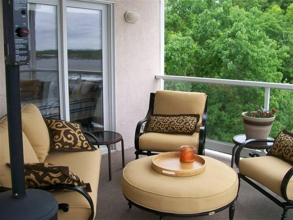 Watch the sunset from this beautiful deck. 