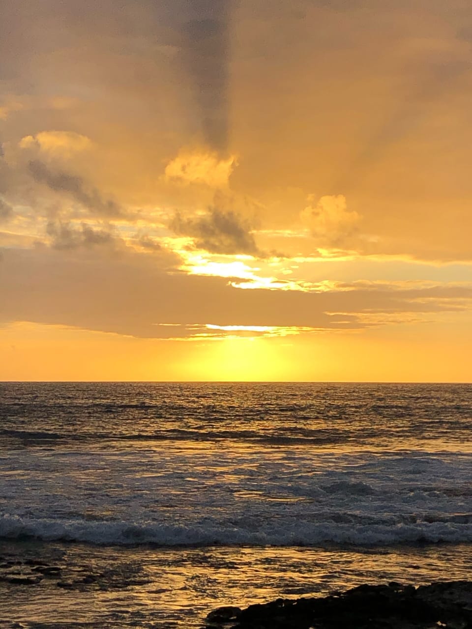 Sunset on our beach