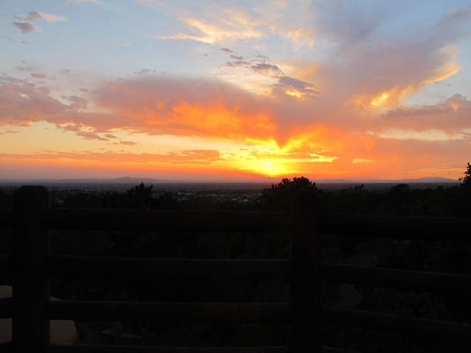 Sunset from the porch
