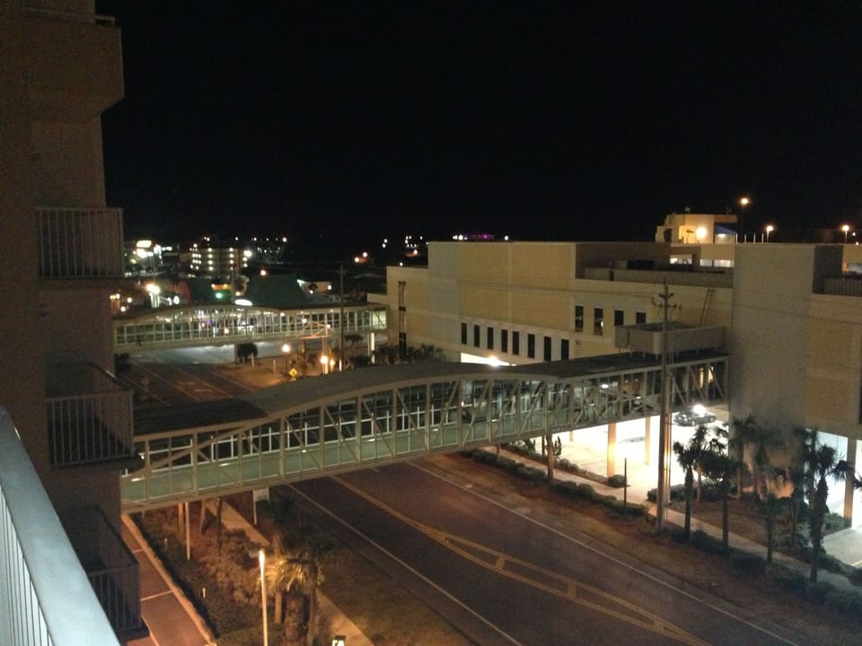 The strip view from the balcony of Master Suite #2, the Ruby Room