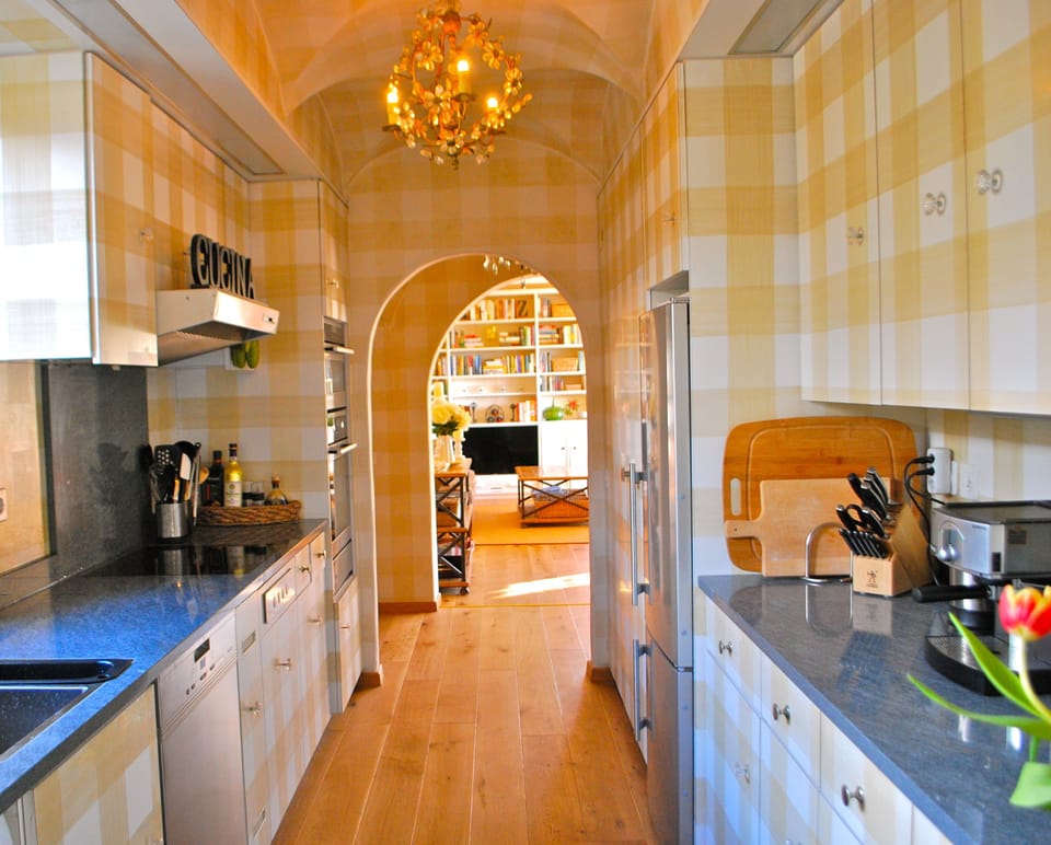 Kitchen is thoughtfully organized and stocked w/ many extras (Nespresso machine)