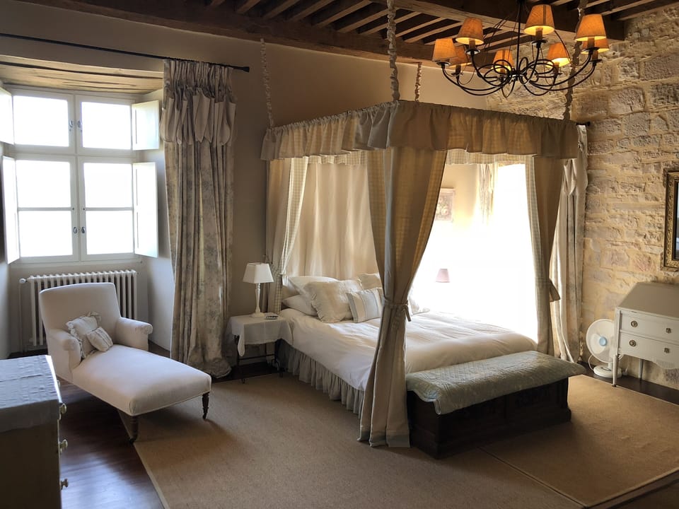 Master bedroom with 13th century window
