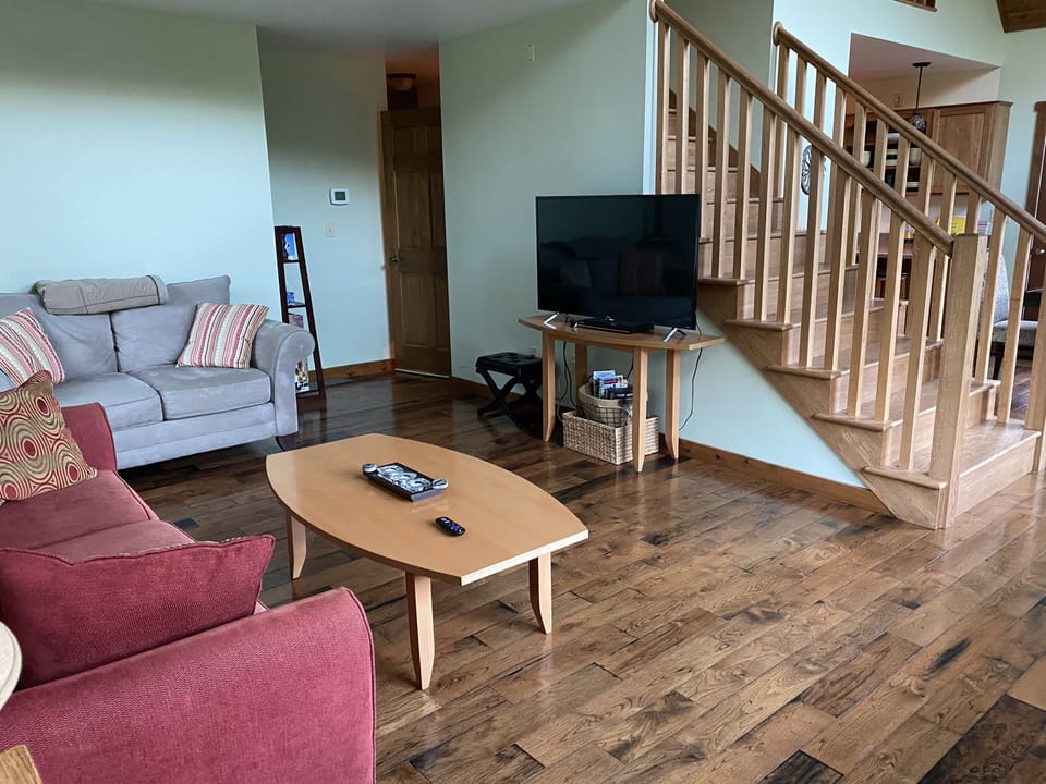 Living room with Roku TV