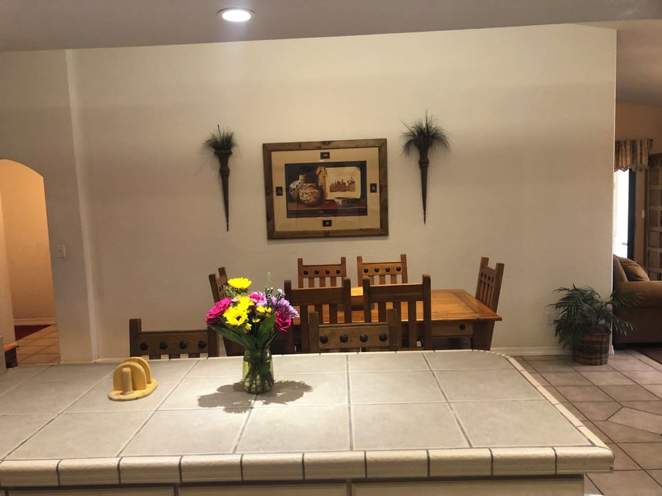 Island and dining