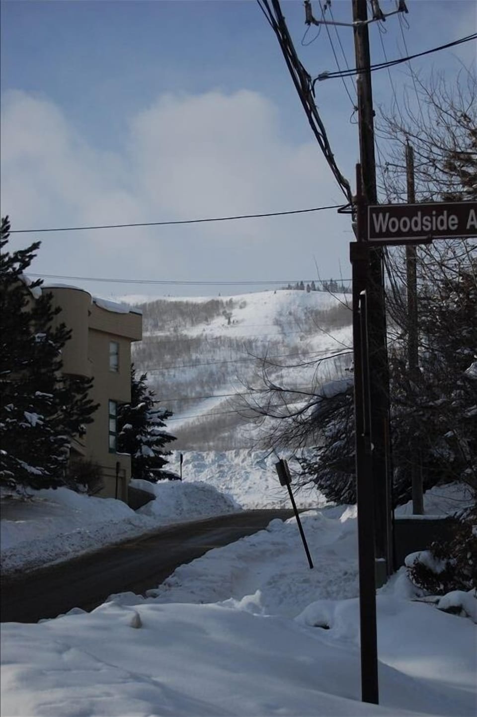 Park Ave, Front of the One block from the Park City Mountain Resort.