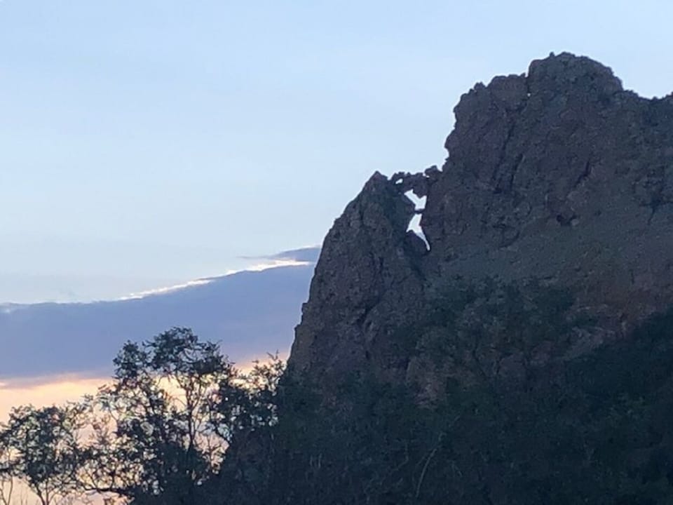 Profile Rock, dike formation on the road to La Veta
