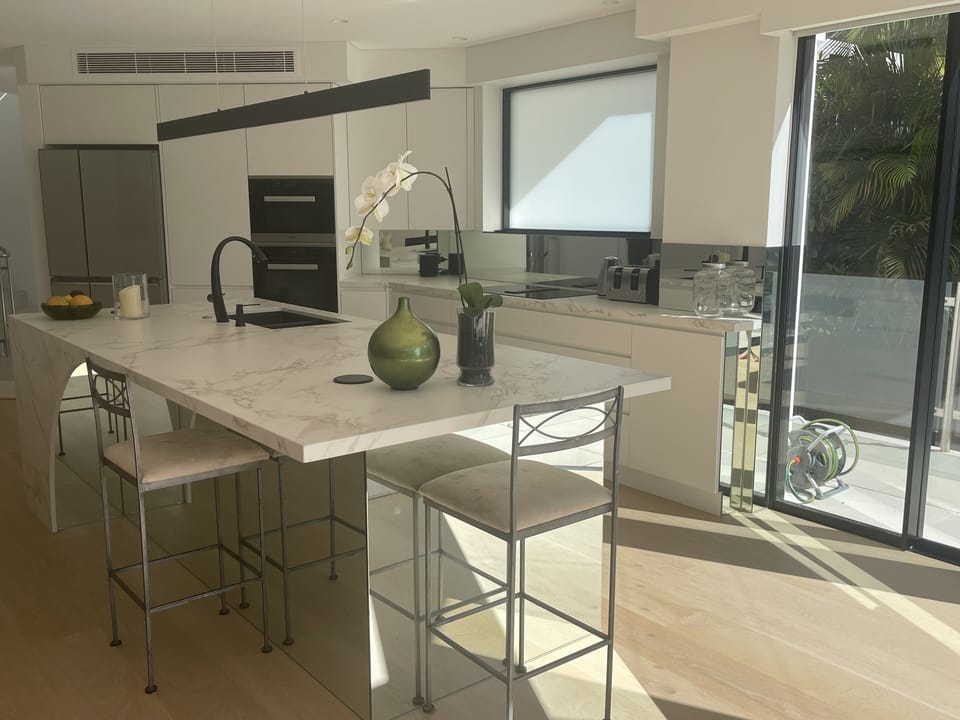 Designer kitchen  with hand picked  European Oak floors