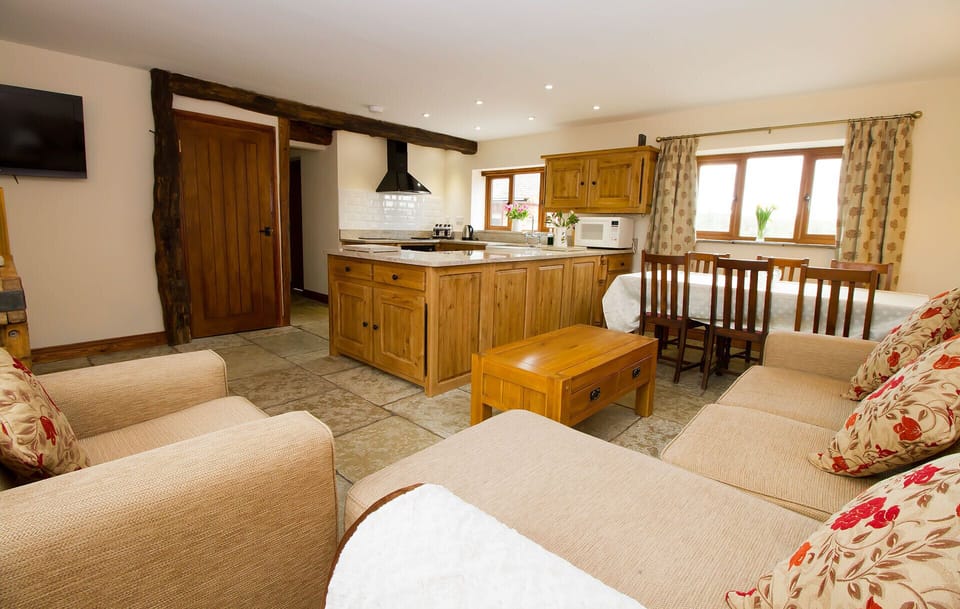 Open plan living area.