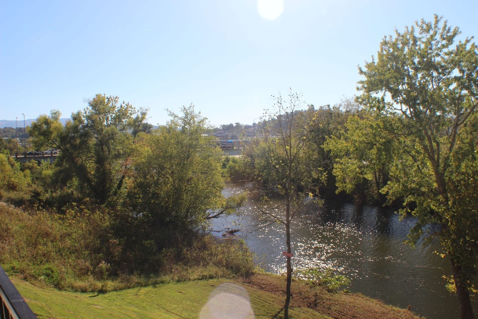 Check out the river view from the balcony. The river is only 40 ft. away.