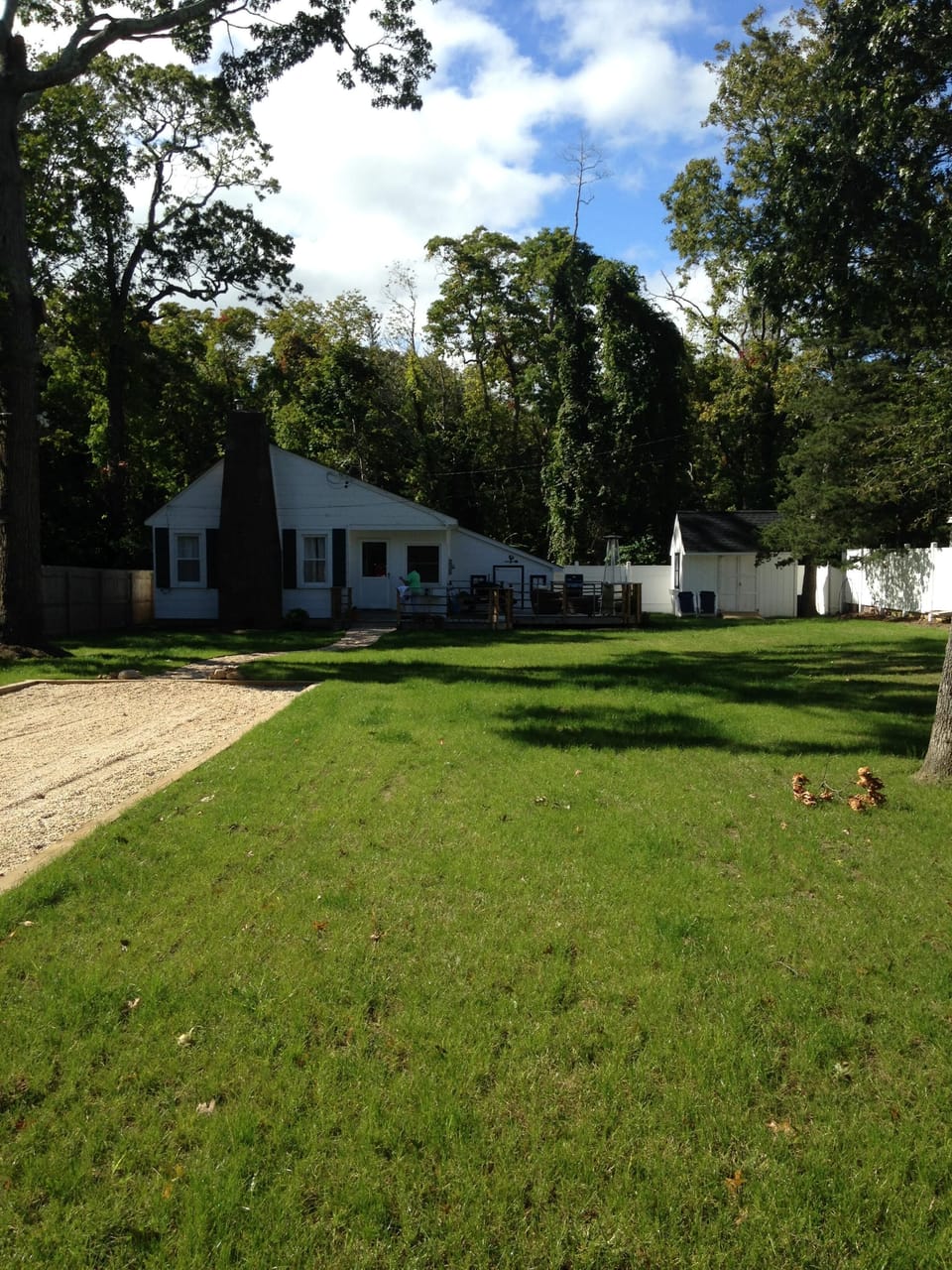 Front yard (great for games) and house