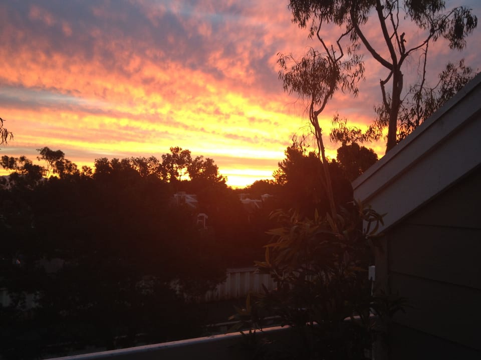The most beautiful sunrises. Peaceful in the morning. 