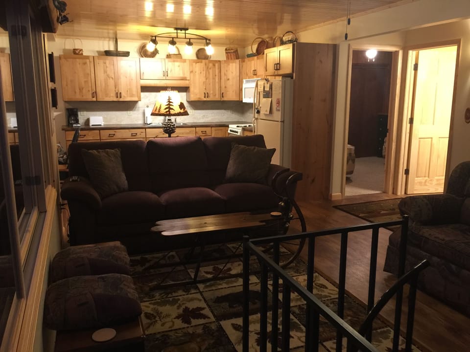 Living room and kitchen