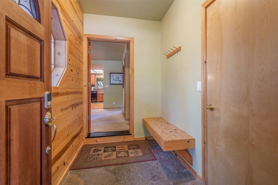 Foyer entry - shoes/boot/coat storage.