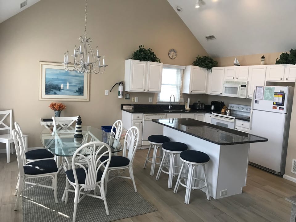 Dining area and kitchen