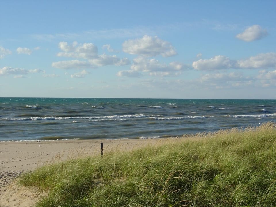 the beach from the public beach access