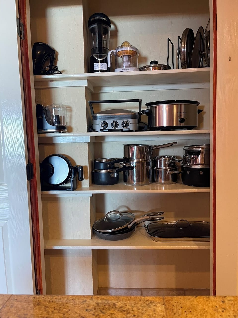 Fully stocked including multiple small appliances!