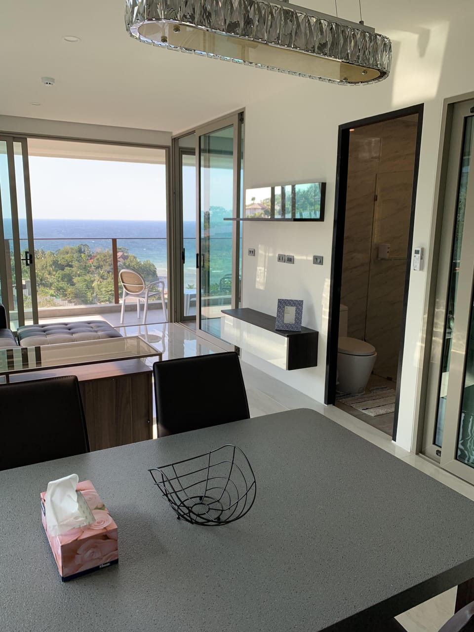 Dining and living area