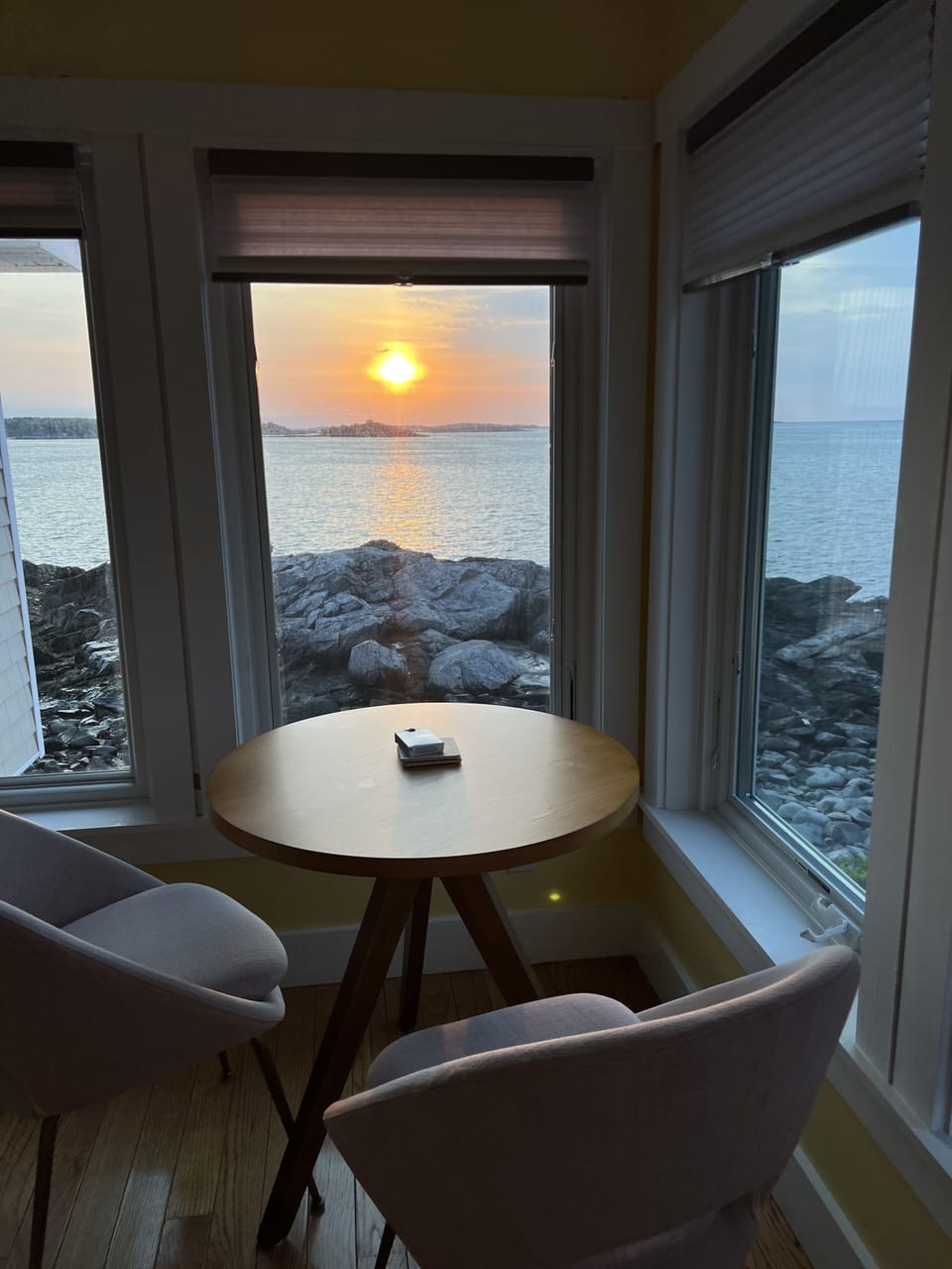 "Captain's table" upstaris.