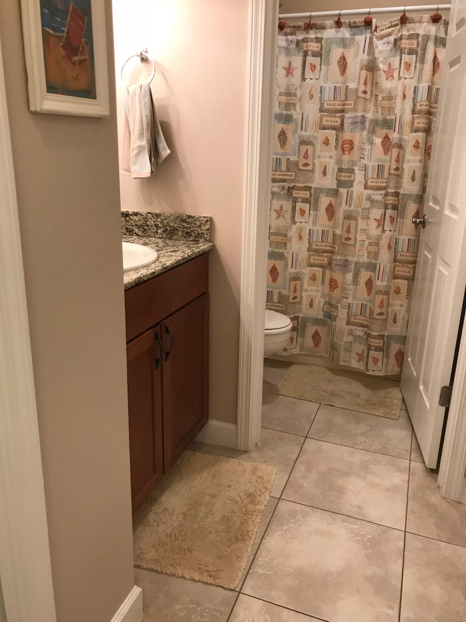 Hall Bathroom that connects to the Second Bedroom