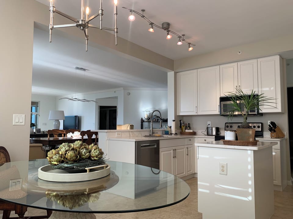 Kitchen - equipped with Bosch dishwasher, GE Profile appliances 