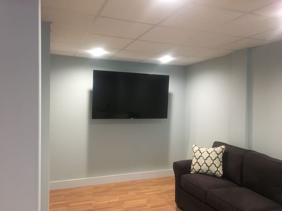 Living Room with Convertible couch