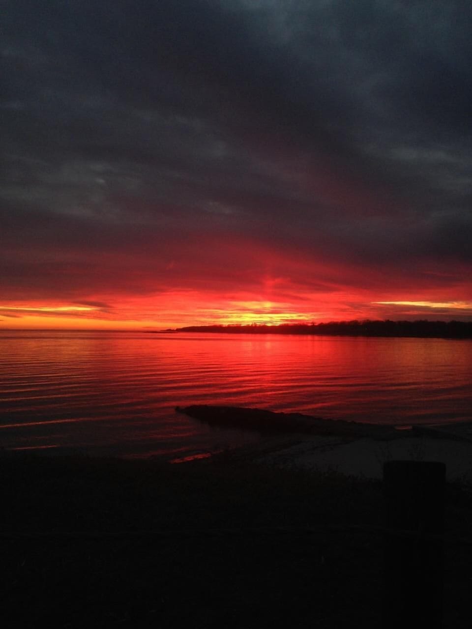 Sunset photo taken above West Beach.
