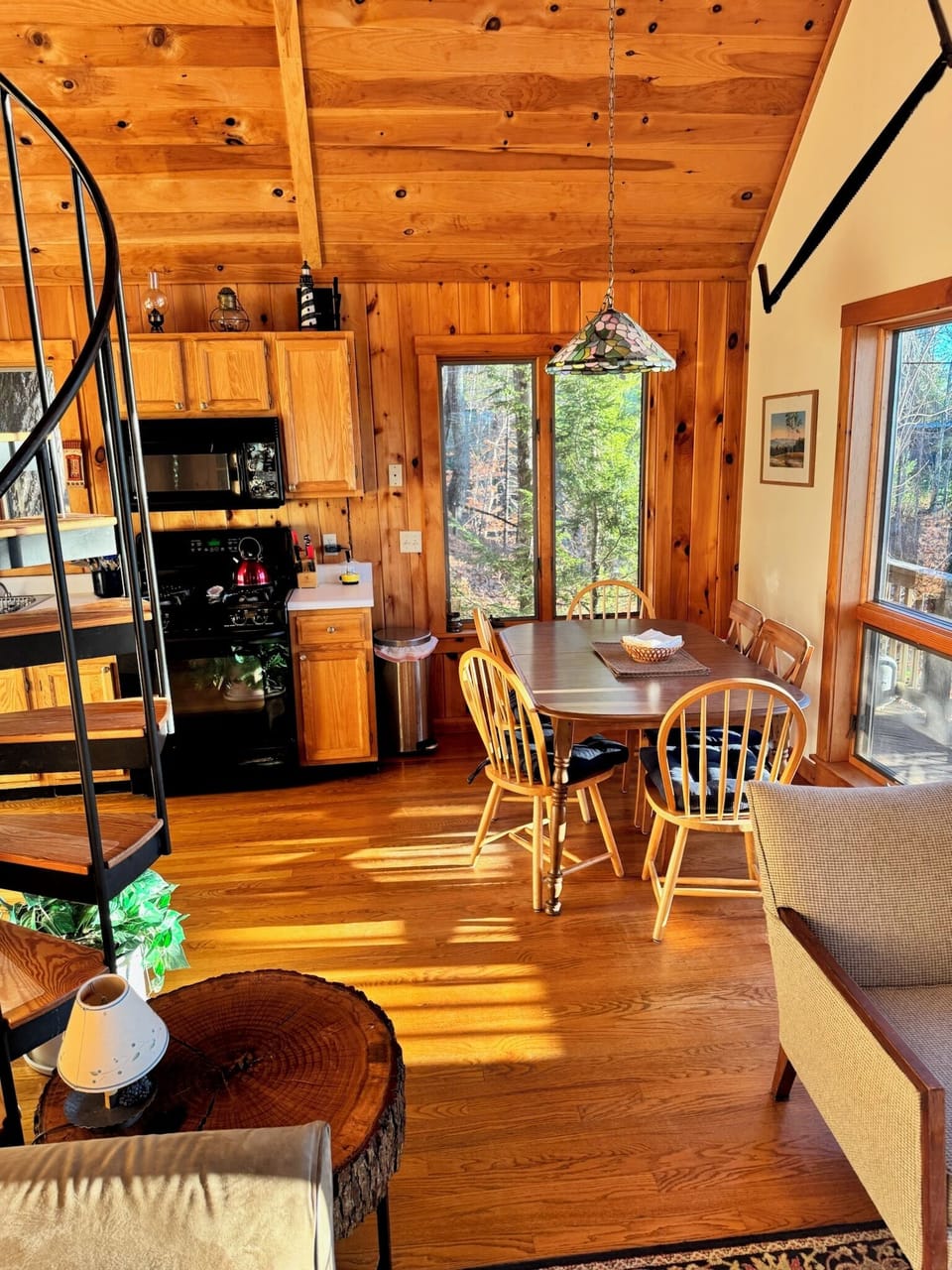 Dining and kitchen area