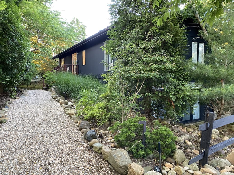 Exterior of the house.
