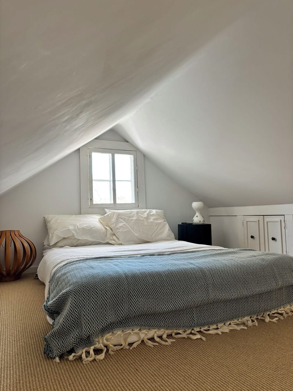 Loft bed (window opens)