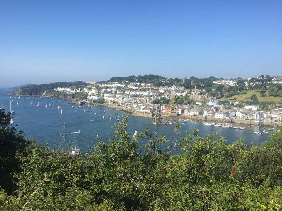 view towards Fowey