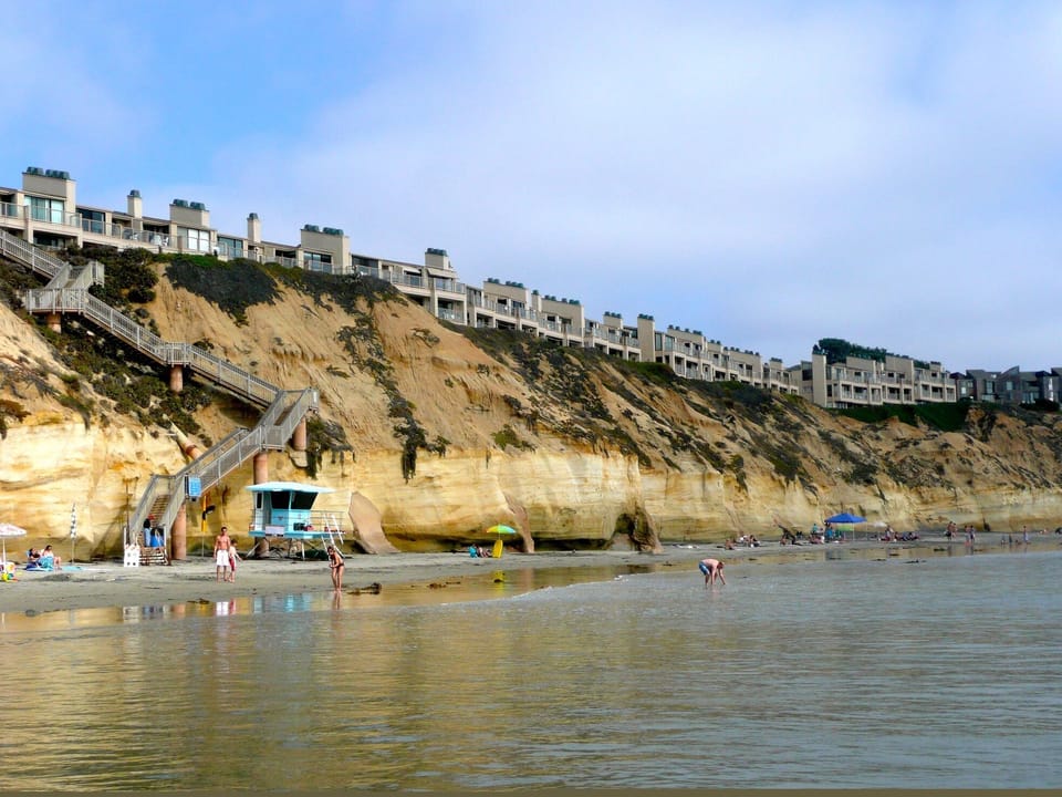 view of our complex and beach access from the ocean