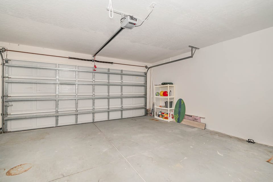 2 car garage, opener with 2 remotes