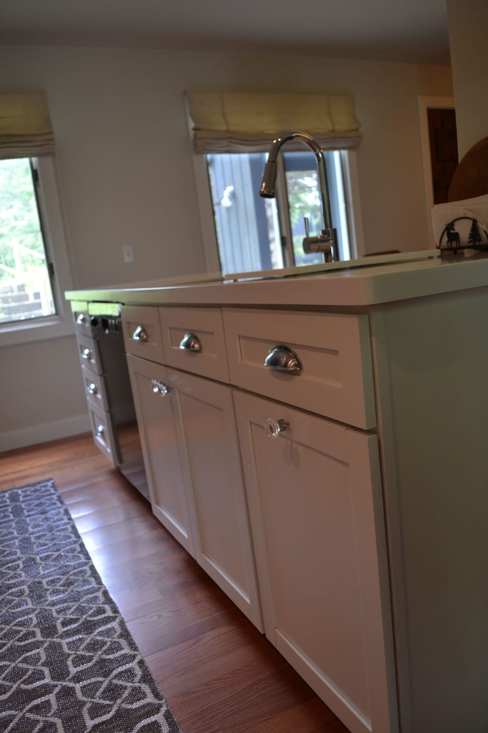 Newly painted cabinets