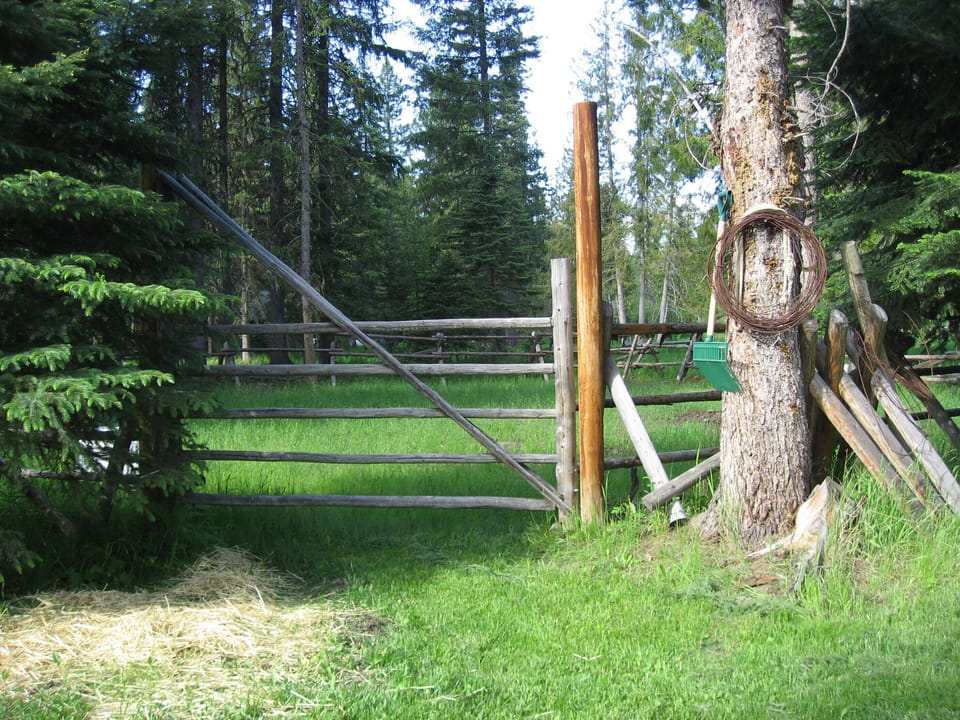 Horses welcome. We offer a fenced pasture with attached corral.
