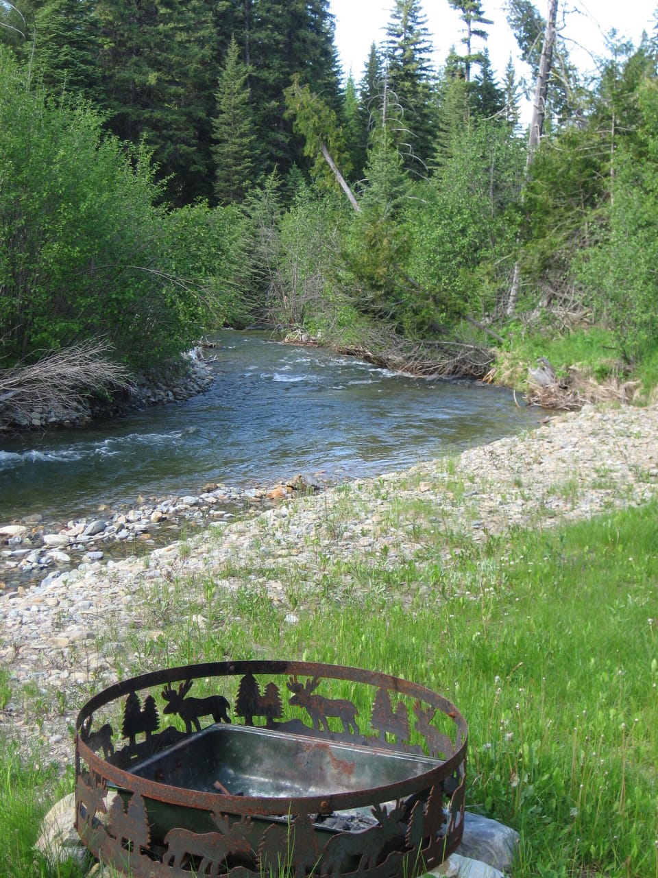 Fire Pit next to Piper Creek