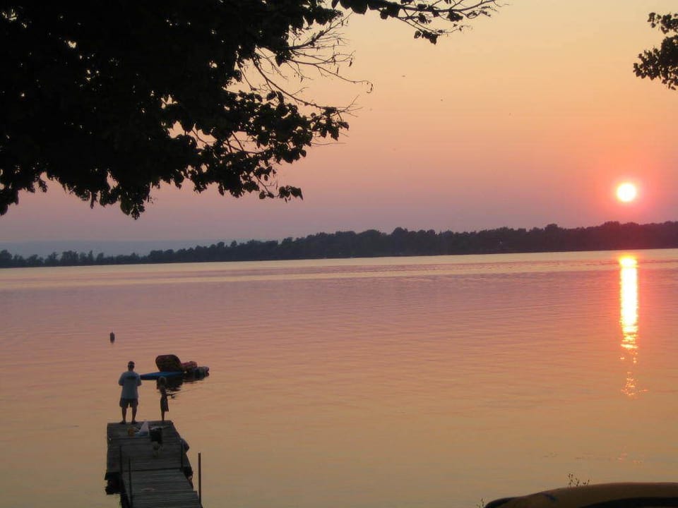 Sunset from the deck