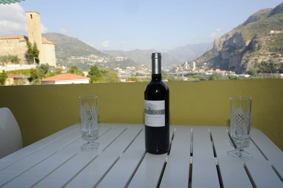 The view from the balcony near the kitchen