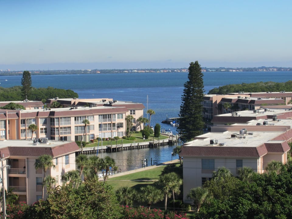 This is a view of the bay from the backside of the condo.