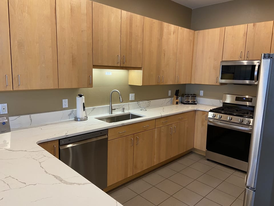 Fully stocked kitchen
