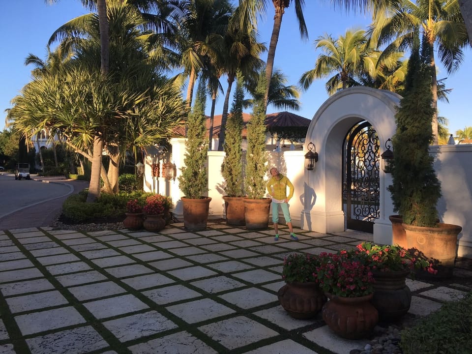 Entrance gate to the pool