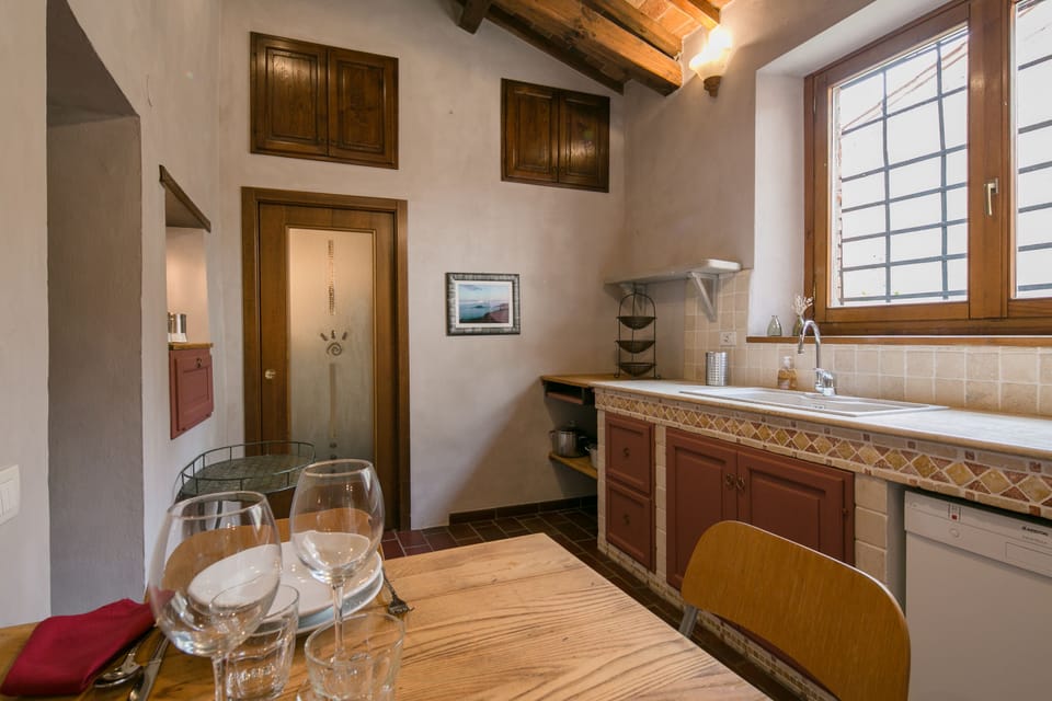 Big kitchens are hard to find in Castiglion, but not at Il Rustico!