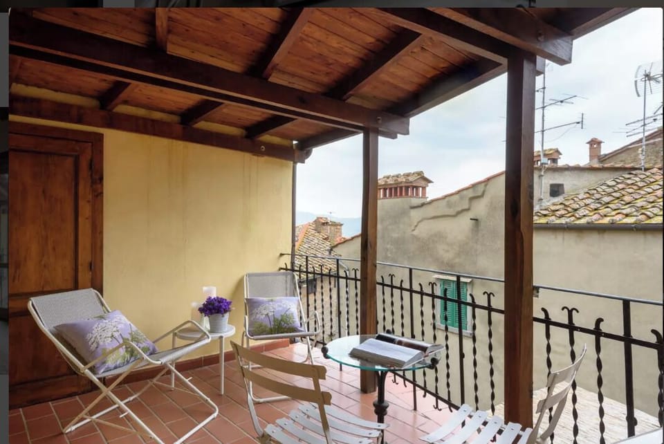 From your private retreat, look onto the village life