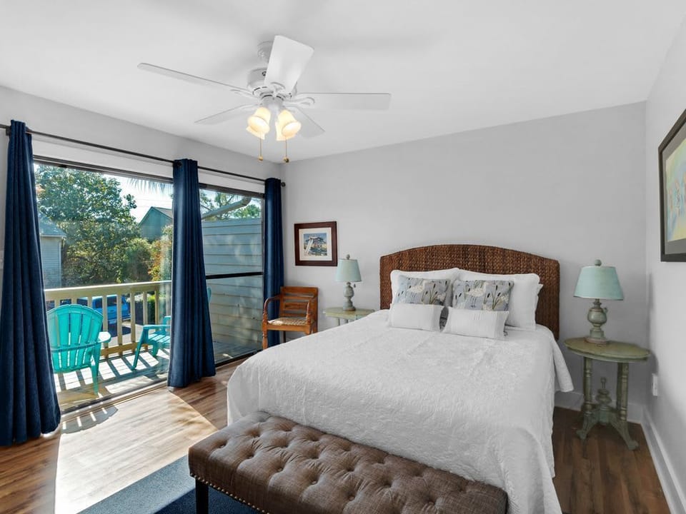 Queen Bedroom with private balcony.