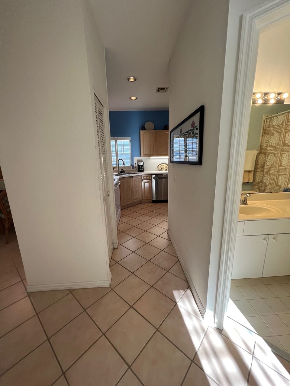 Entering the kitchen from DR/back BR area.